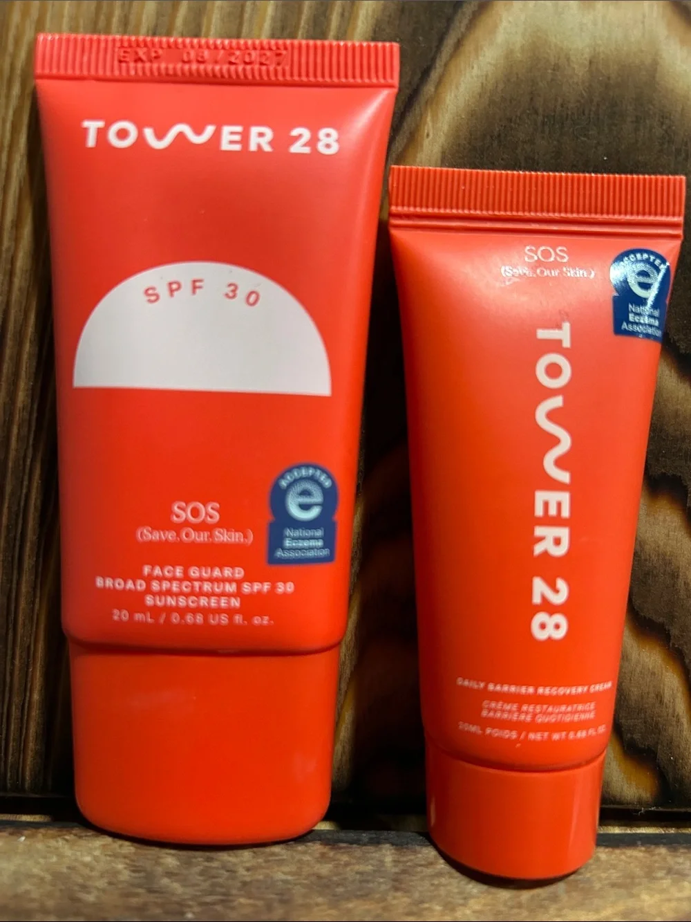 Tower 28 SOS Face Guard SPF 30 in bright red tube
